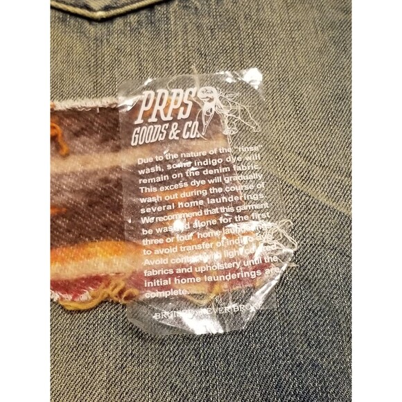 PRPS Jeans Men 38 Distress Patchwork Bruised Never Broken Button Fly (39x35) NEW - Picture 5 of 6